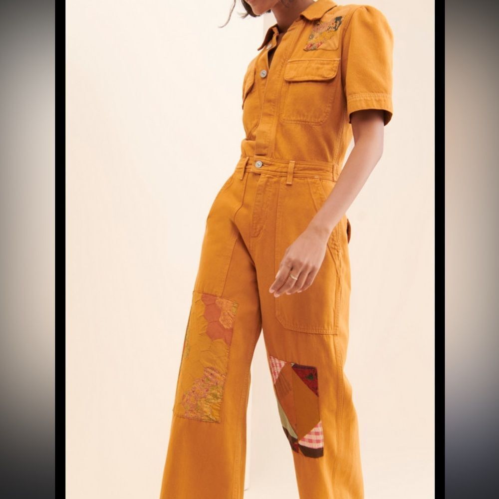 Carleen x Nuuly Miki Patchwork Coveralls